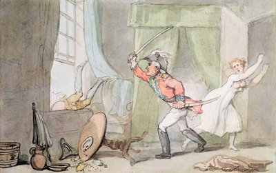 The Angry Husband by Thomas Rowlandson
